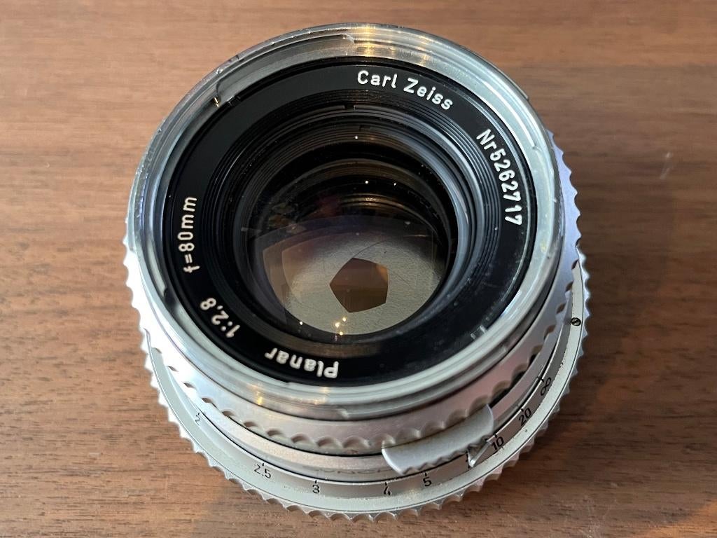 Hasselblad Planar - Carl Zeiss 80mm - f1:2,8 - Lens, Ophalen, Gebruikt, Spiegelreflex, Overige Merken
