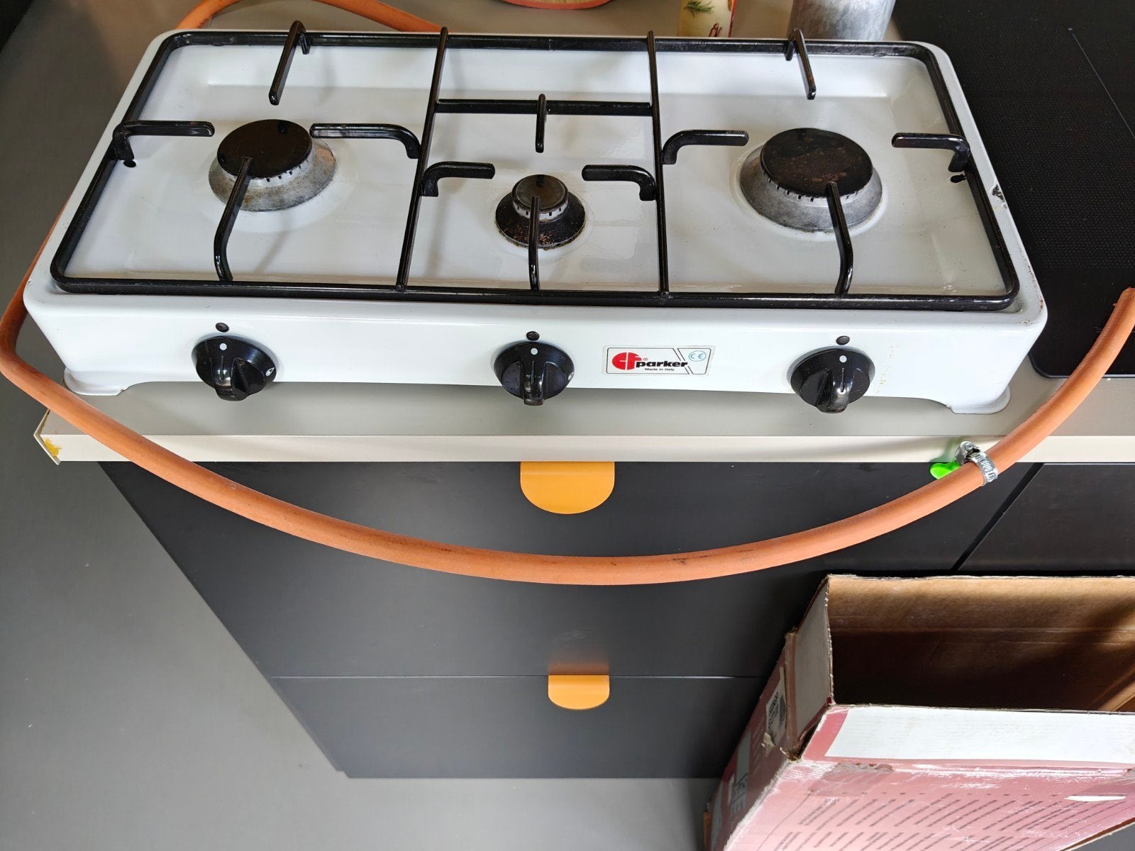 Parker 5328GP driepits kooktoestel voor buiten, Ophalen, Zo goed als nieuw