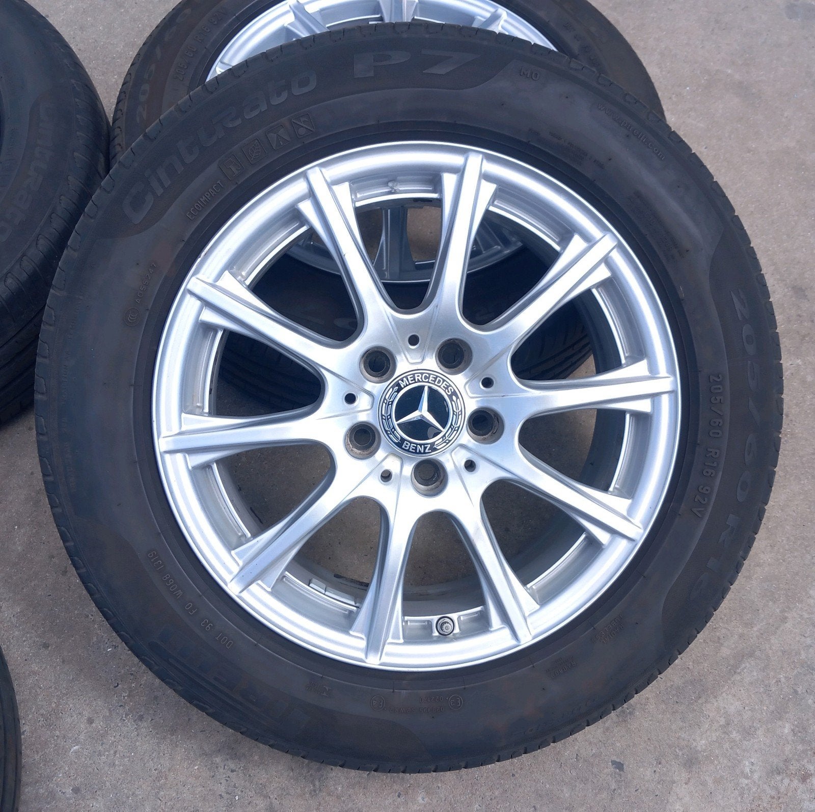 Zomerbanden velgen alu Mercedes C W205 16inch 5X112 4-5mm 🚖, Enlèvement, Utilisé, Mercedes-Benz