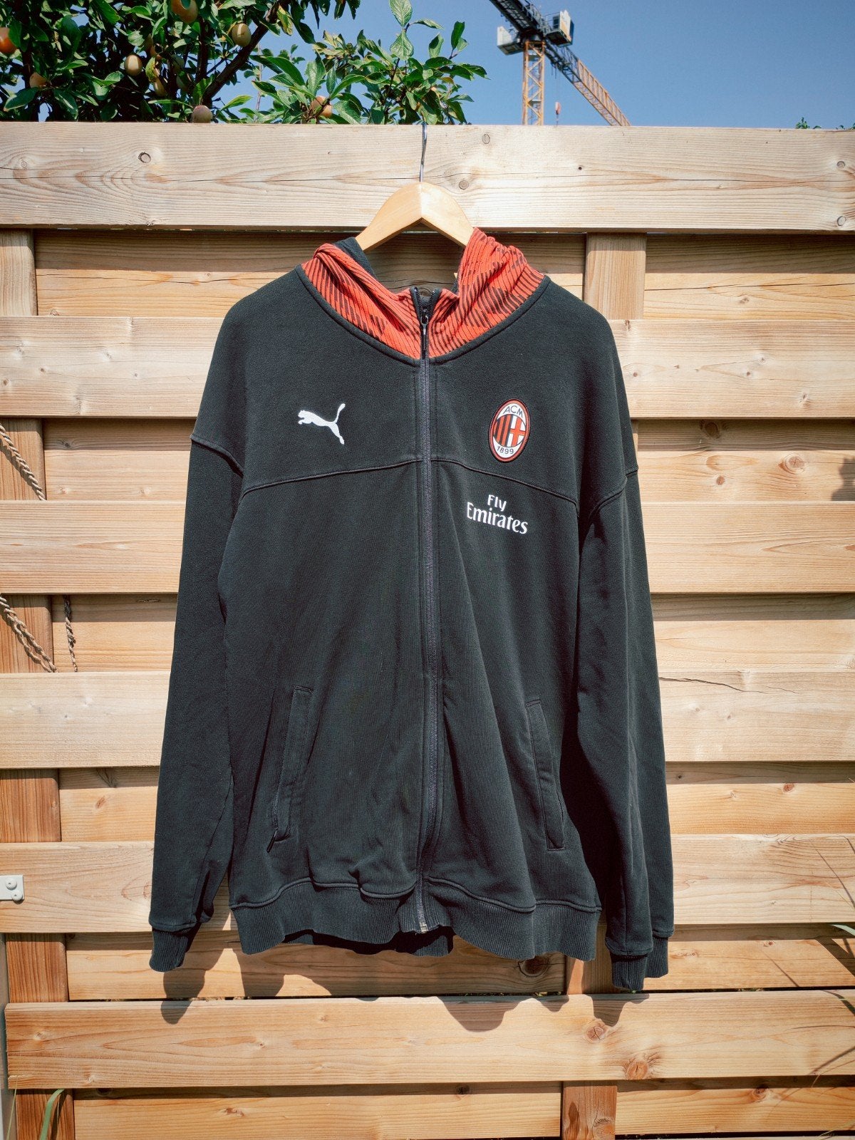AC Milan prachtige trui met kap XL, Ophalen of Verzenden, Maat 56/58 (XL)