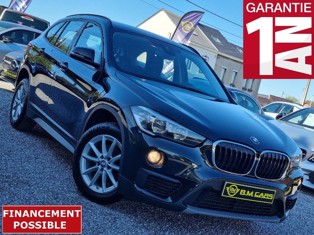 BMW X1 1.5 d  sDrive16  GPS-CLIM-WHEELS-PDC-CRUISE, Stof, 1520 kg, Zwart, 5 deurs