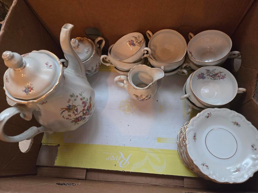 Service voor koffie of thee vintage in perfecte staat., Ophalen, Gebruikt, Overige stijlen