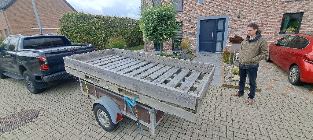 Palette bois a donner, Bricolage & Construction, Enlèvement, Utilisé, 250 à 300 cm, Palette