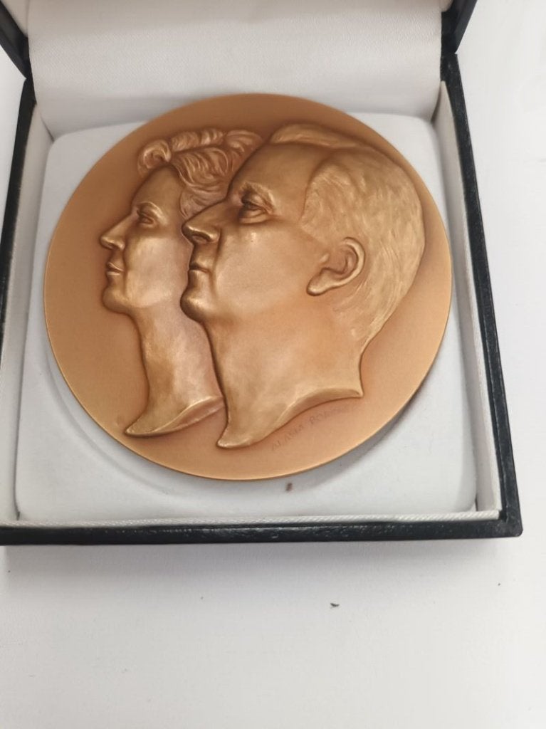 Herdenkingsmedaille Albert en Paola, Ophalen, Brons