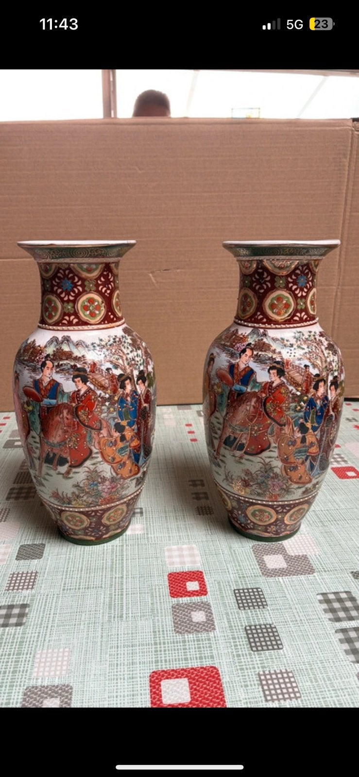 2 chinese vazen, Antiek en Kunst, Ophalen
