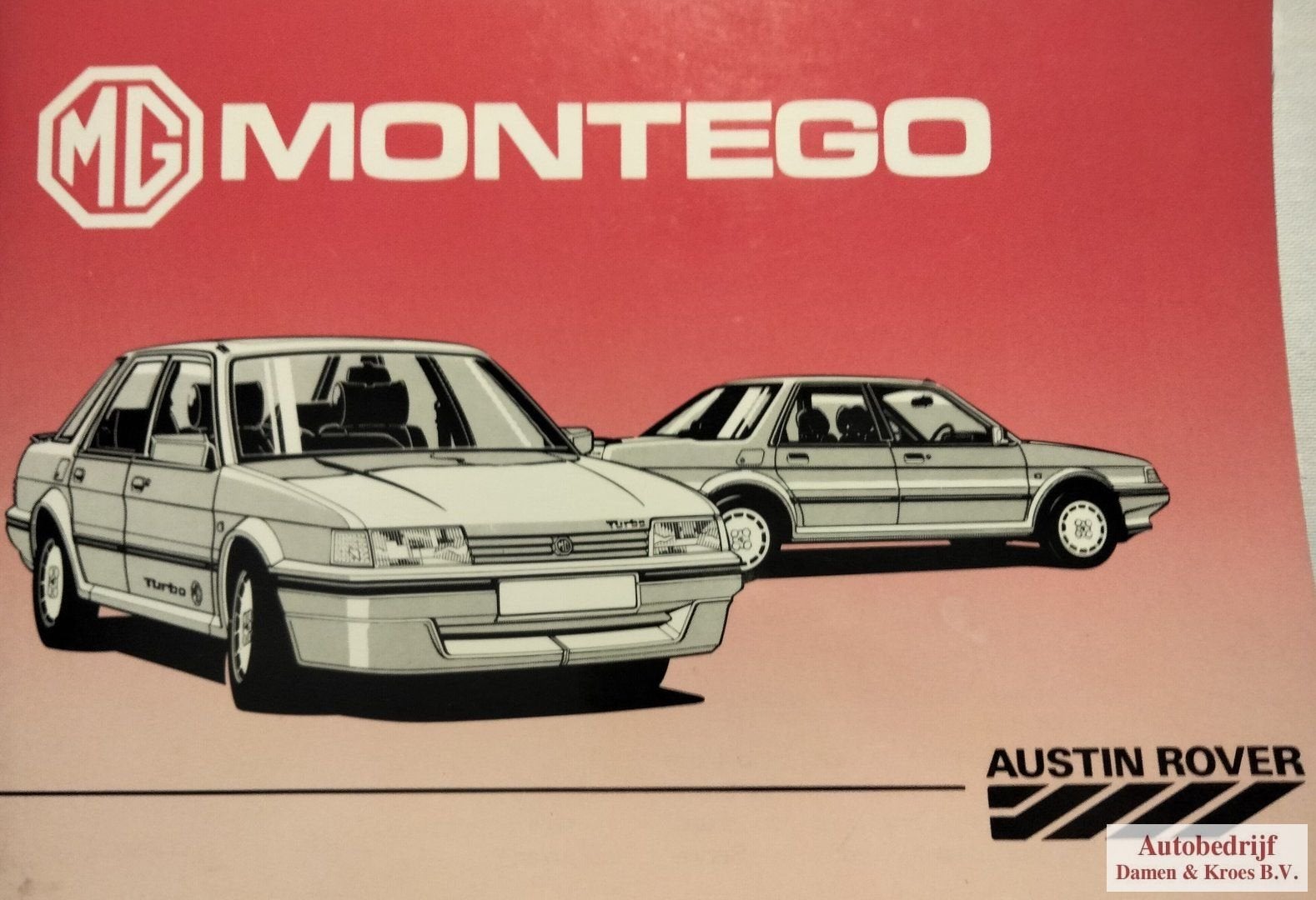 Handboek MG Montego AKM5436 (Engelstalig), Enlèvement ou Envoi