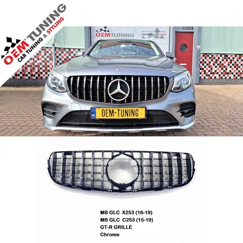 Grille geschikt voor GLC SUV X253 & COUPE C253 | GT-R Style, Auto-onderdelen, Carrosserie, Bumper, Mercedes-Benz, Voor, Nieuw