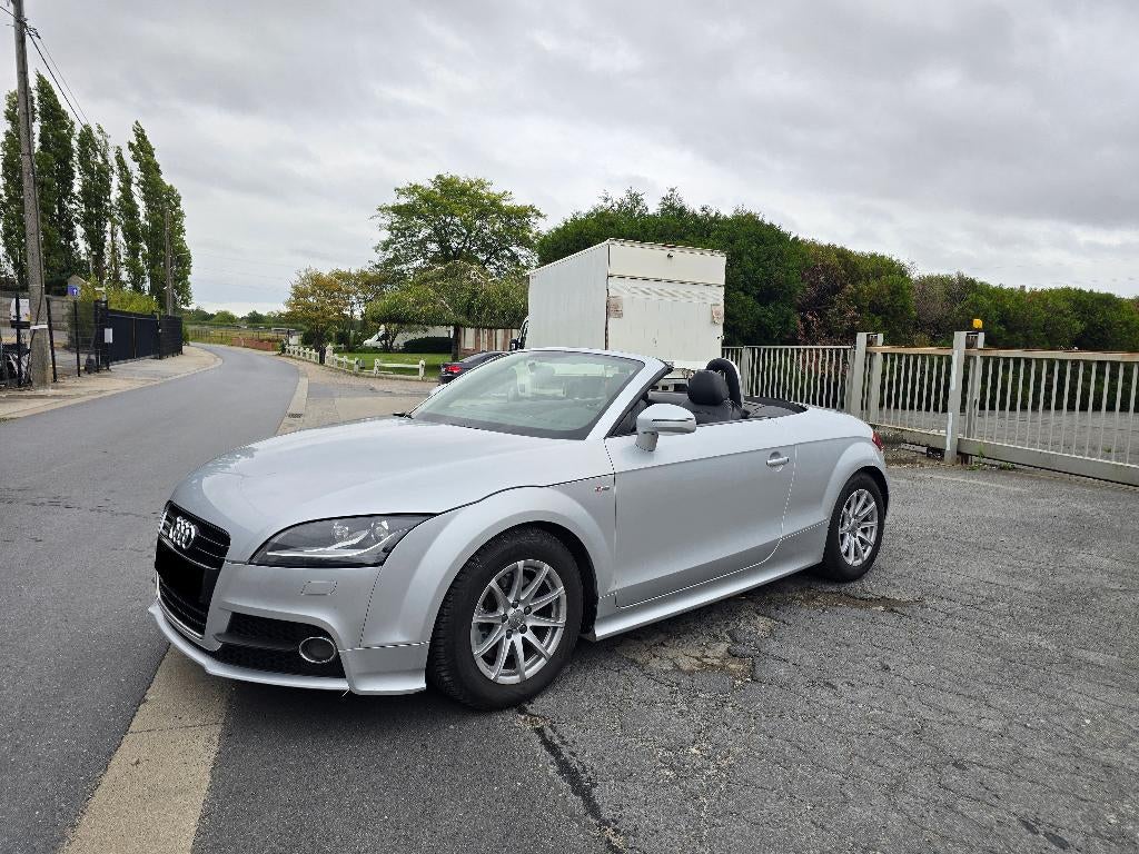 Audi TT 2.0 tdi cabrio s line  - 05/2011 - 1ste eigenaar, Auto's, Audi, 144 g/km, Euro 5, Zwart, Cabriolet