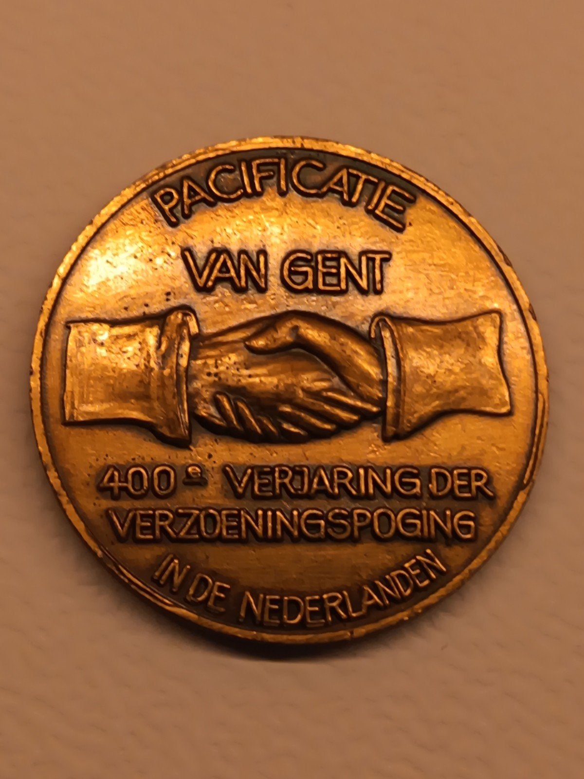 Pacificatie Gent, Postzegels en Munten, Penningen en Medailles, Ophalen of Verzenden