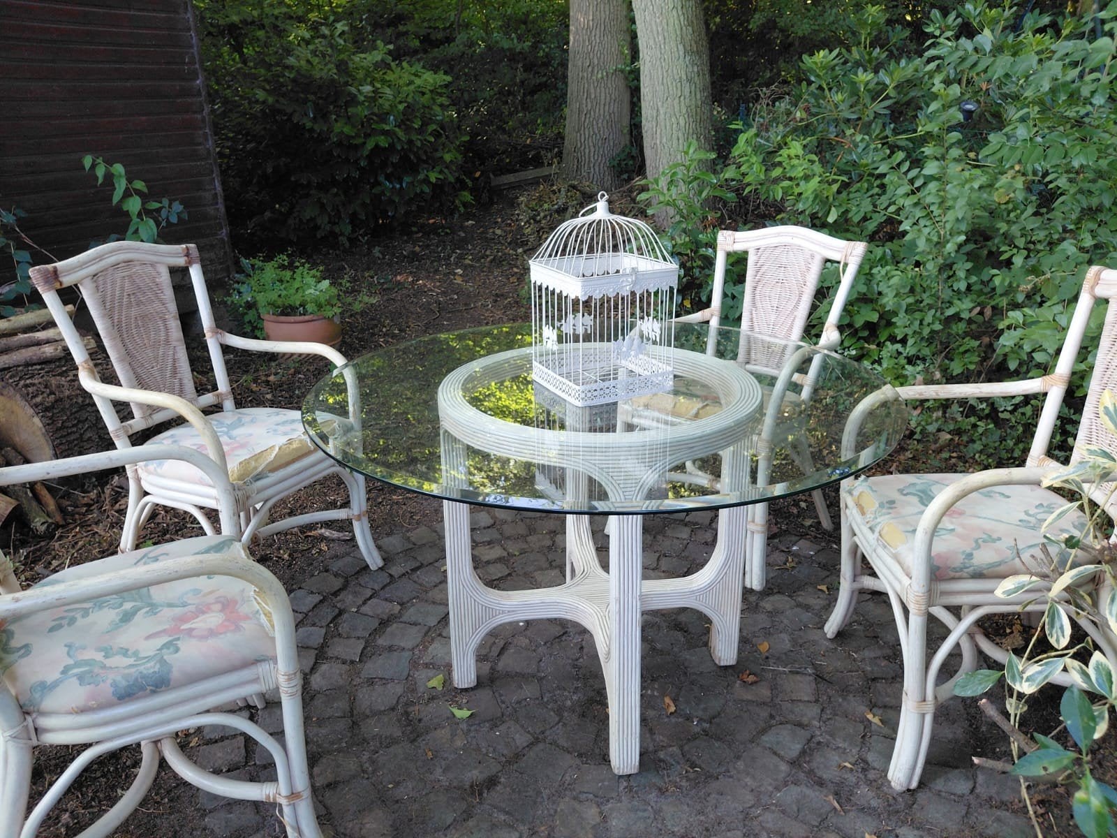 Table en verre diamètre 122 cm, hauteur 75 cm, Enlèvement