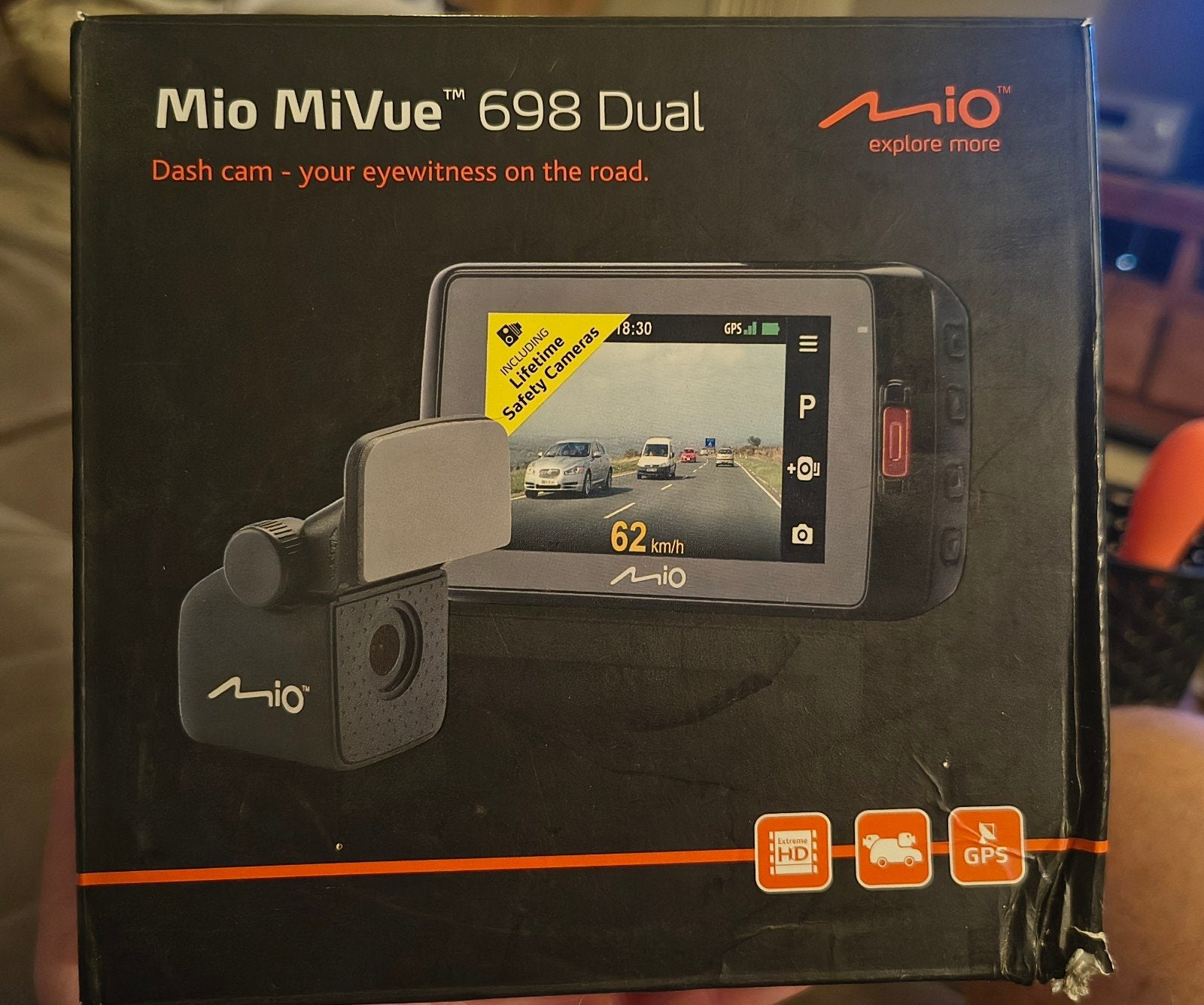 Dashcam Mio MiVue 698 Dual, Autos : Divers, Dashcams, Enlèvement