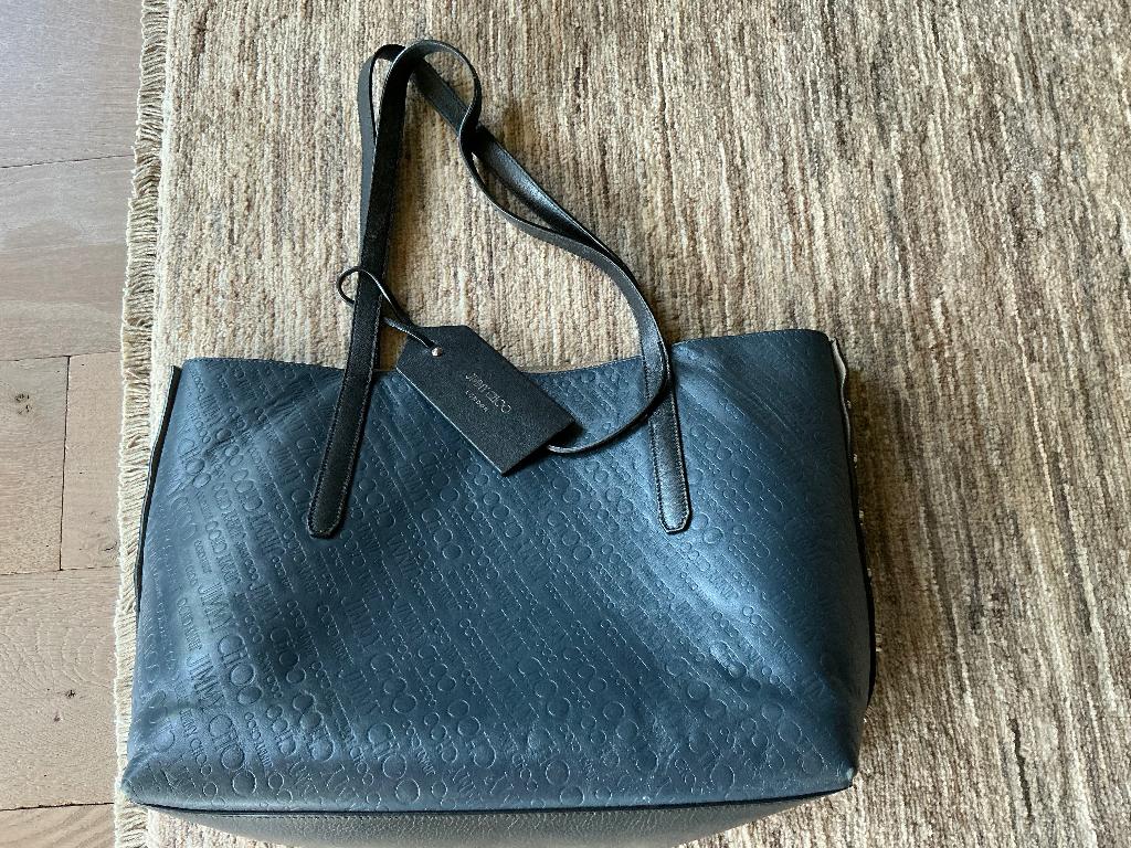 Handtas Jimmy Choo, Handtassen en Accessoires, Tassen | Damestassen, Ophalen, Gebruikt, Blauw, Shopper