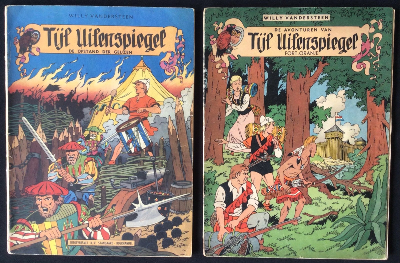 Tijl Uilenspiegel - 2 albums - 1ste druk, Boeken, Meerdere stripboeken, Ophalen of Verzenden, Gelezen