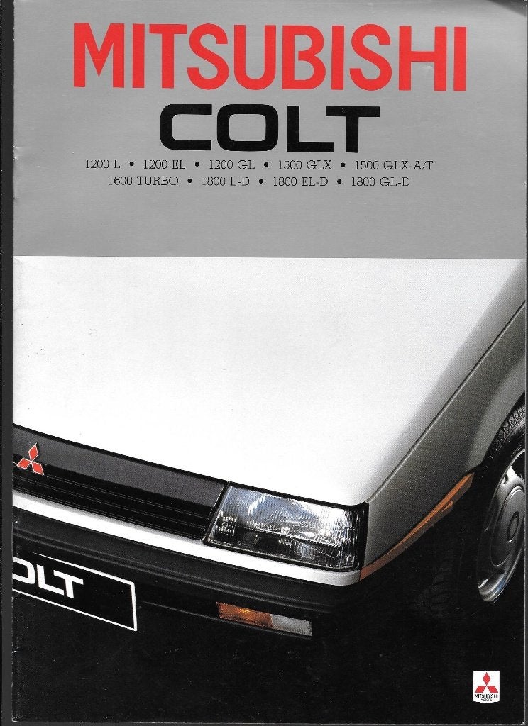 MITSUBISHI COLT,  1984, Livres, Autos | Brochures & Magazines, Enlèvement ou Envoi, Comme neuf, Mitsubishi