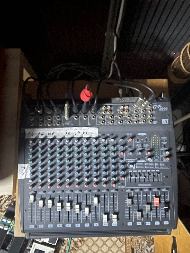 P.A installatie inclusief powered Yamaha emx 2000 mengpaneel, Muziek en Instrumenten, Ophalen, Gebruikt, P.A.