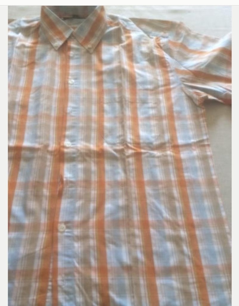 Chemise vintage taille 39/40, Enlèvement ou Envoi, Comme neuf, Orange, Tour de cou 39/40 (M)