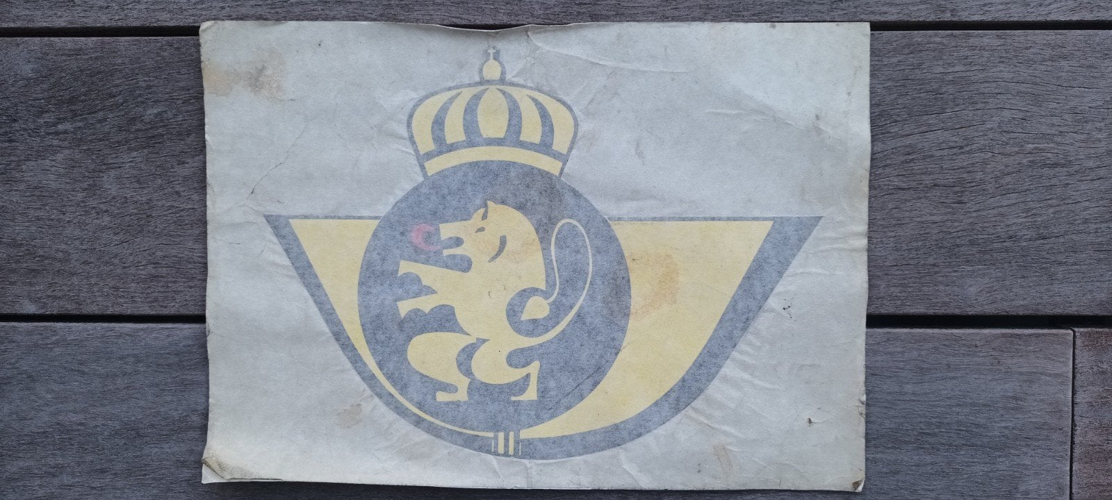 Oude sticker van de Post, Verzamelen, Ophalen of Verzenden
