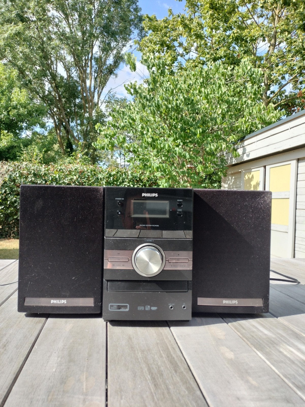 Philips stereo radio zwart, Audio, Tv en Foto, Ophalen, Gebruikt, Radio