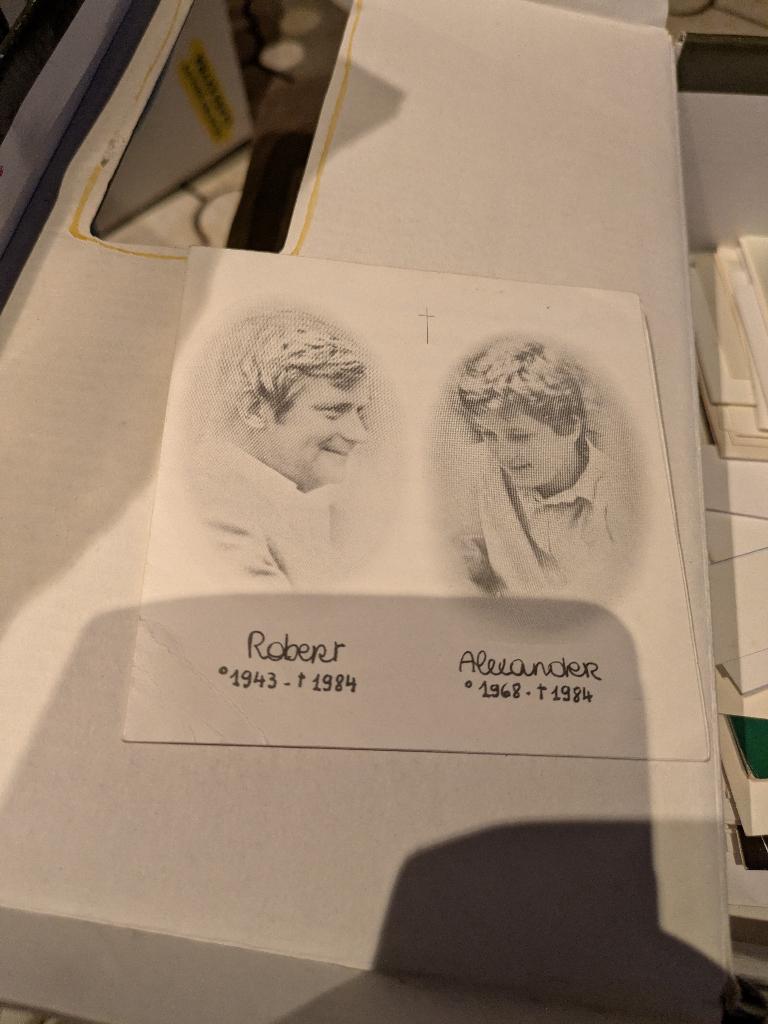 Dp vader en zoon, Verzamelen, Bidprentjes en Rouwkaarten, Ophalen of Verzenden, Bidprentje