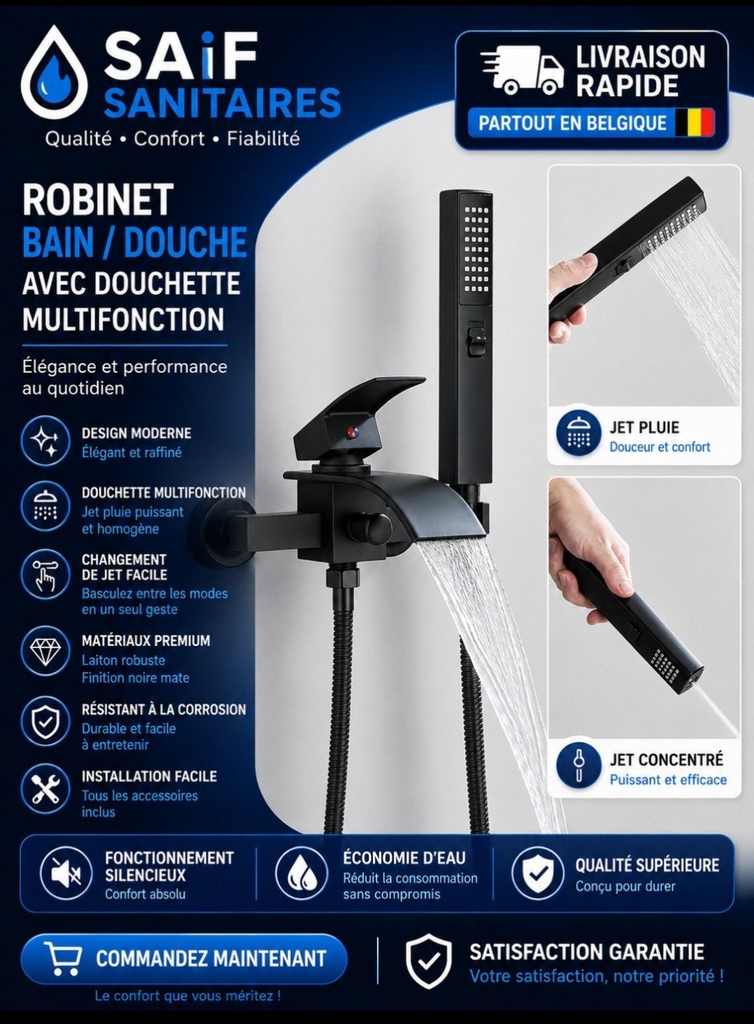 robinet pour baignoire et îlot, Enlèvement ou Envoi