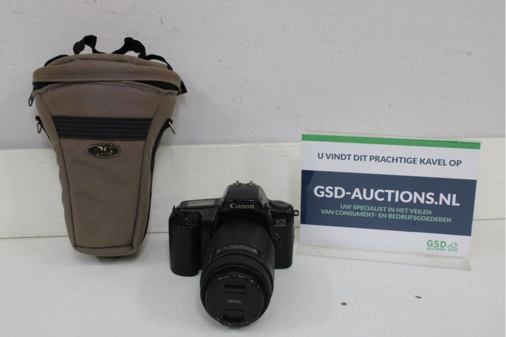 Canon EOS 1000F analoge camera met tas, Niet ingevuld, Niet ingevuld, Niet ingevuld