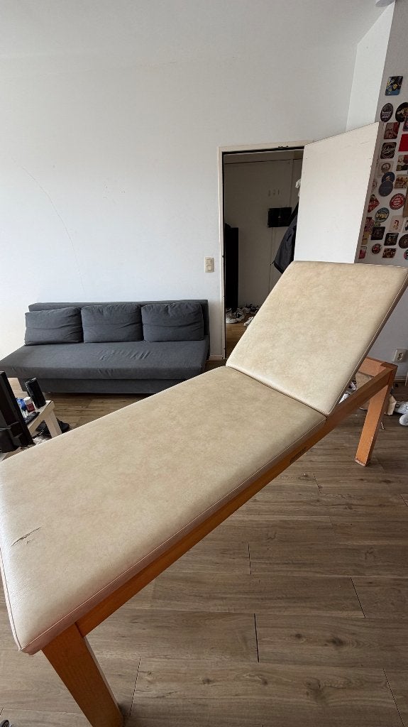 houten opvouwbare massagetafel, Sport en Fitness, Massageproducten, Ophalen, Gebruikt, Massagetafel