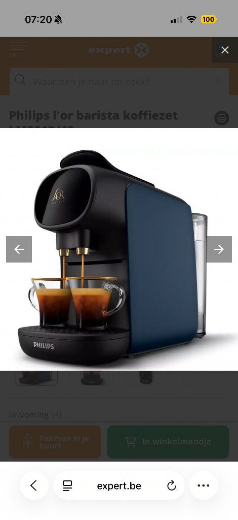 Koffiemachine L’Or, Electroménager, Cafetières, Dosettes et capsules de café, 1 tasse, Comme neuf, Enlèvement