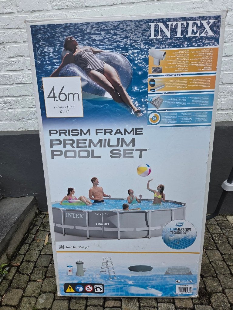 zwembad 4,6 m x 1,10 m, Ophalen