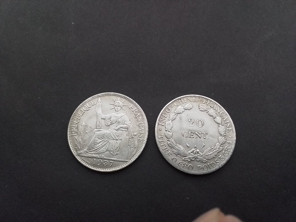 Frans Indochina munt, Postzegels en Munten, Ophalen of Verzenden