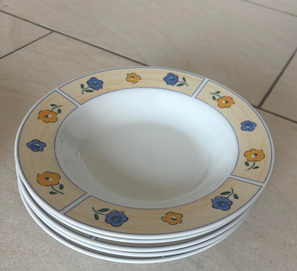 6 grote diepe borden, Enlèvement ou Envoi, Assiettes(s)