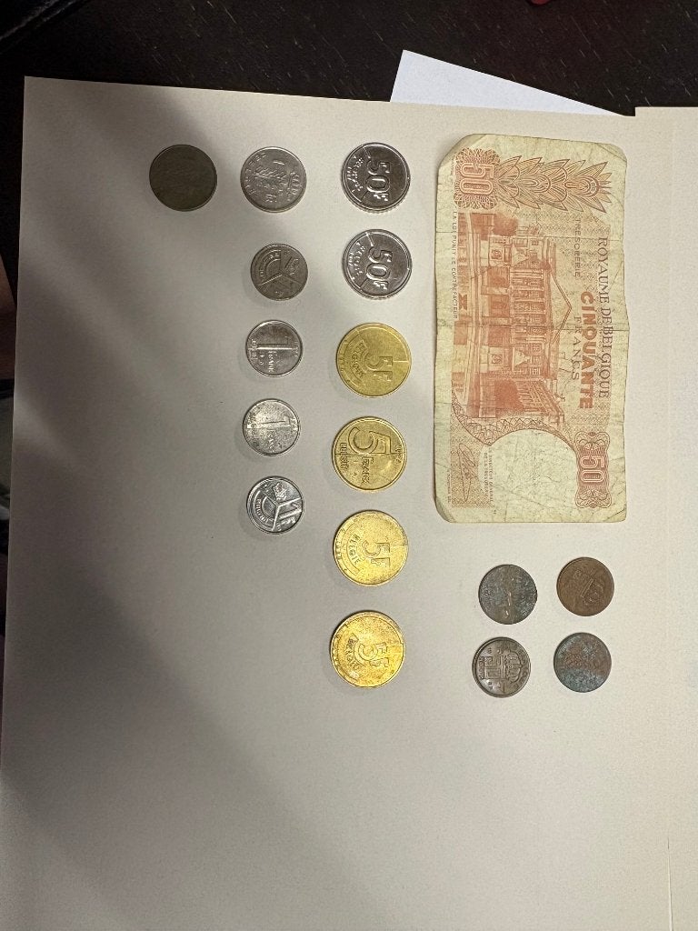 monnaie franc belge, Enlèvement