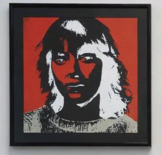 Pop-Art unieke zeefdruk professioneel ingelijst, Antiek en Kunst, Ophalen of Verzenden