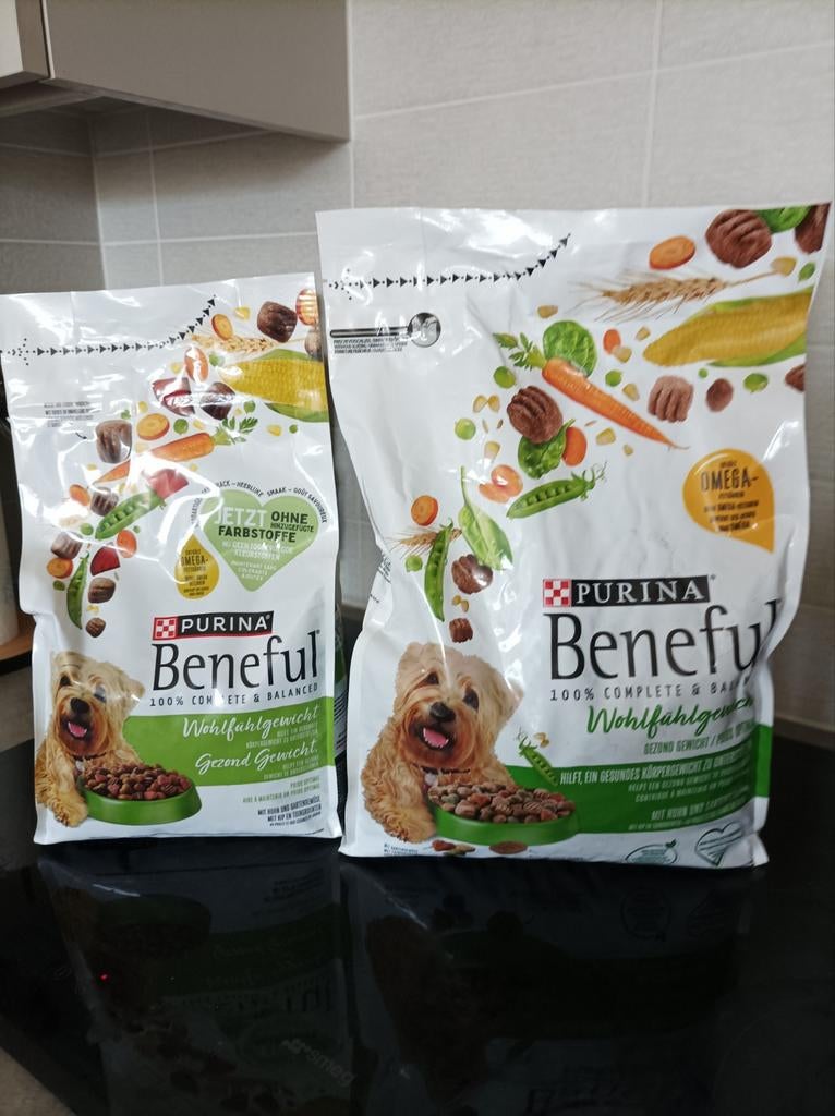 Hondenbrokken beneful, Ophalen
