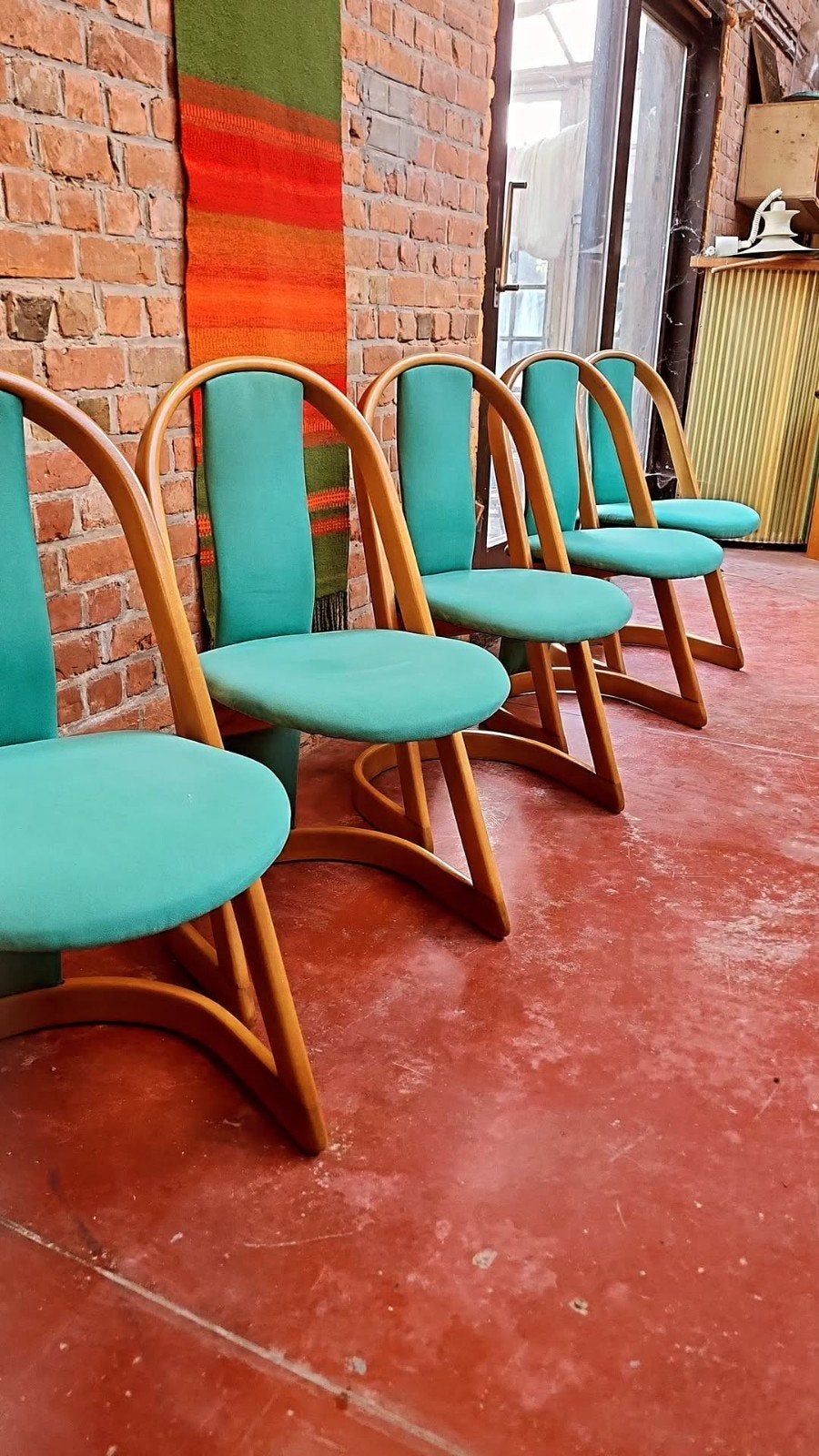 Set 7 jaren 80- eetkamerstoelen, Ophalen of Verzenden