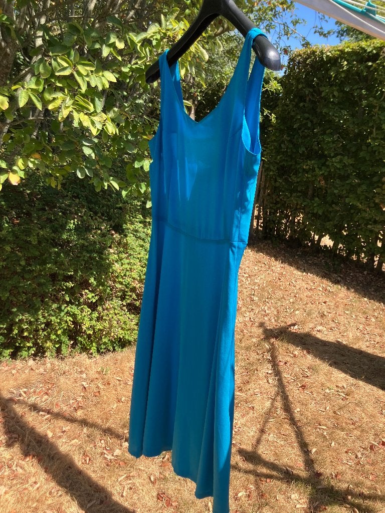Jurk smal blauw, Enlèvement, Bleu