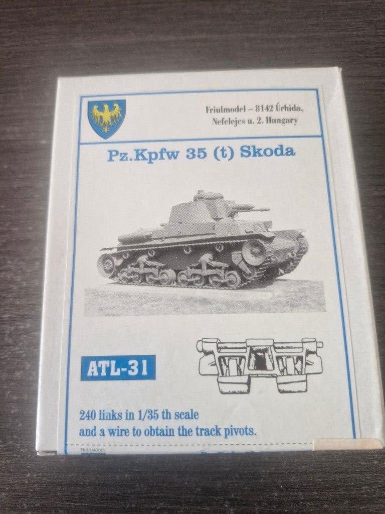 Friulmodel 1/35 Pz.Kpfw.35(t) Skoda Tracks, Overige merken, Tank, 1:32 tot 1:50, Nieuw