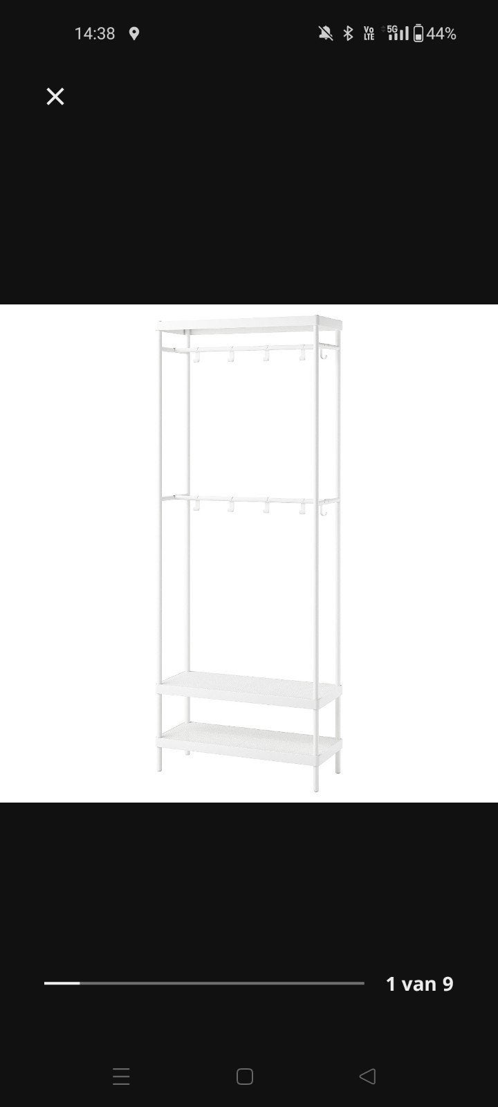 IKEA kapstok Mackapar wit, Maison & Meubles, Enlèvement