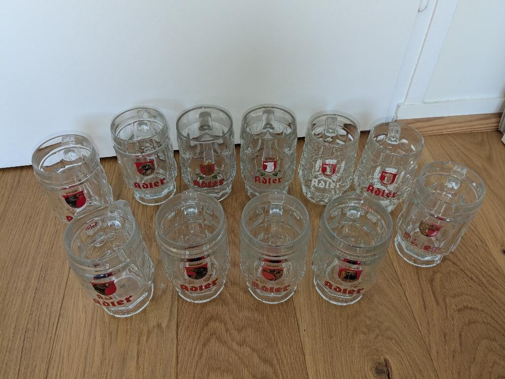 Choppes en verre brasserie Adler, Ophalen