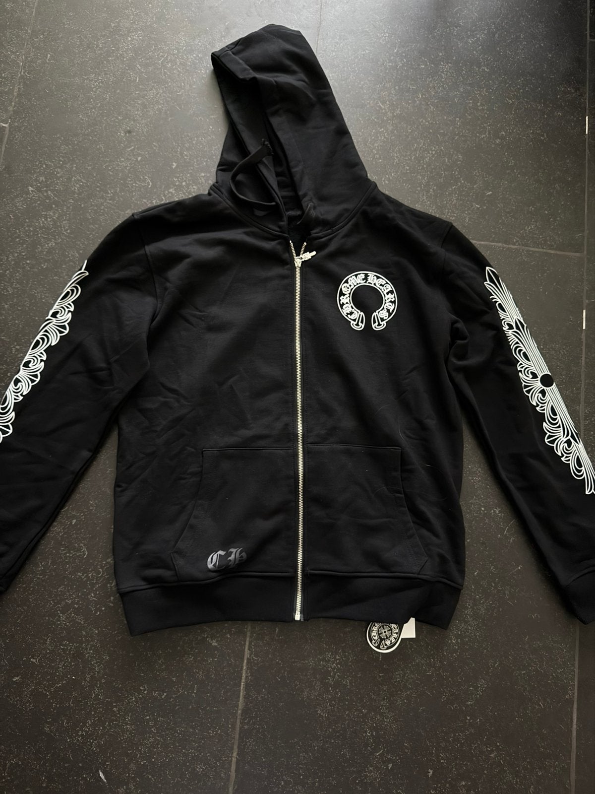 Chrome hearts zip-up hoodie, Ophalen of Verzenden, Zo goed als nieuw