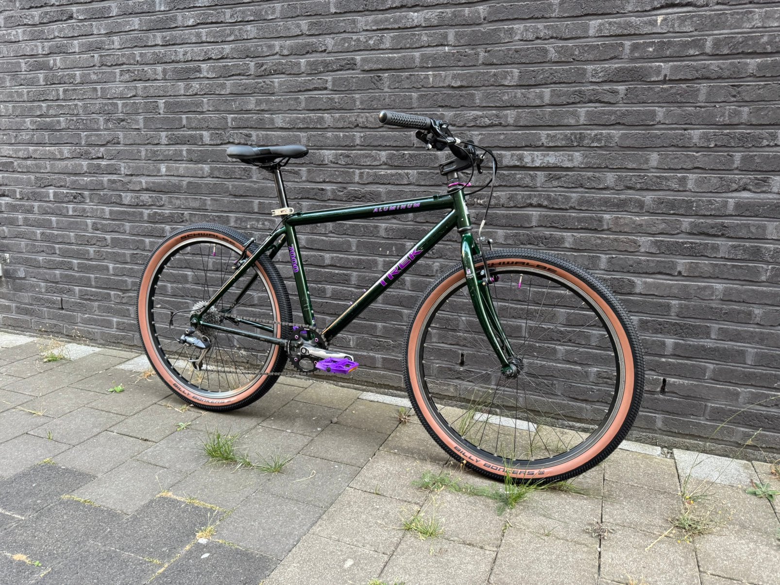 Trek 7000 aluminium 26 inch retro cruiser / commuter MTB, Fietsen en Brommers, Ophalen, Gebruikt, Velgrem, Geen vering