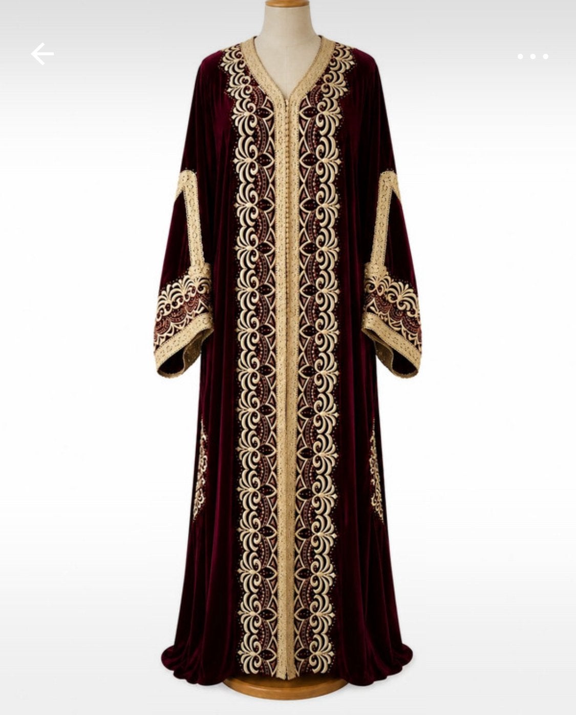 caftan bordeaux, Envoi, Comme neuf