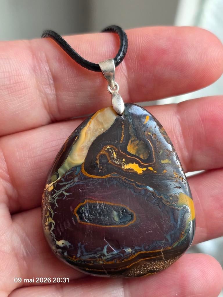 Boulder opaal hanger uit Australië, Ophalen, Overige voorstellingen, Bruin, Nieuw