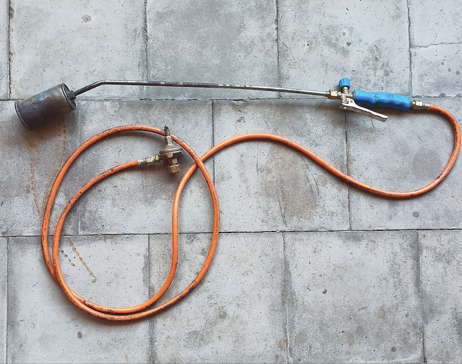 Brûleur à gaz/brûleur à mauvaises herbes avec tuyau à gaz et, Jardin & Terrasse, Enlèvement ou Envoi, Utilisé