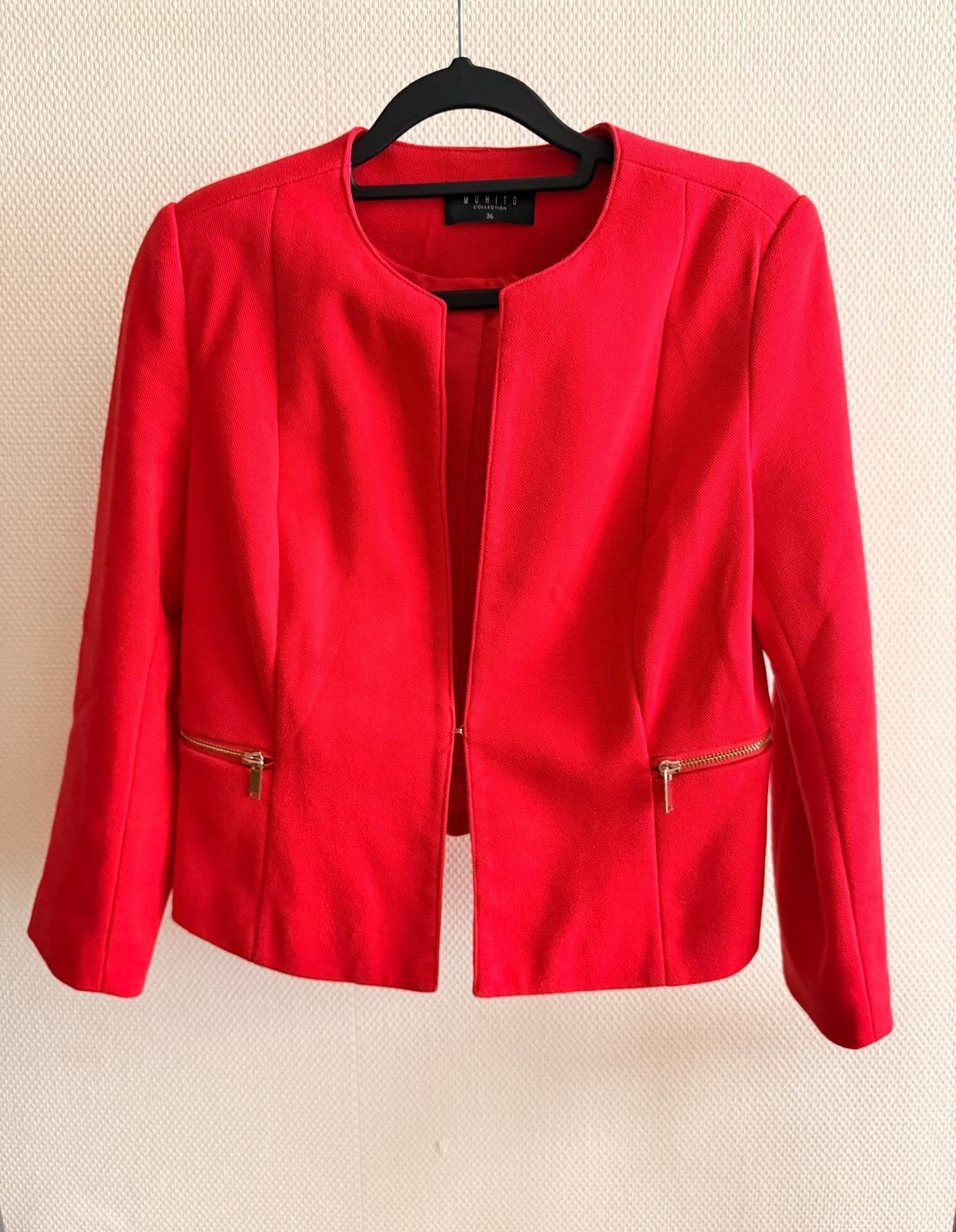 Mojito blazer, rood, maat 36, Ophalen of Verzenden, Jasje, Maat 36 (S), Gedragen