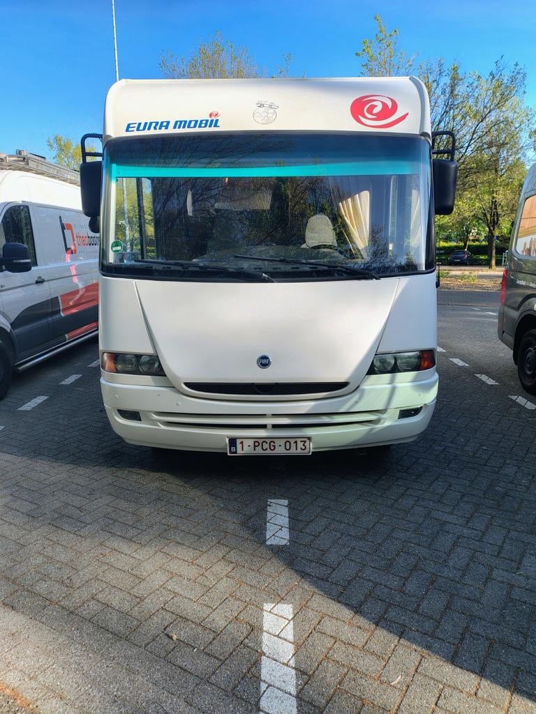 Euramobile mobilhome, Caravans en Kamperen, Mobilhomes, Integraal, Fiat, Fietsendrager, 6 tot 7 meter