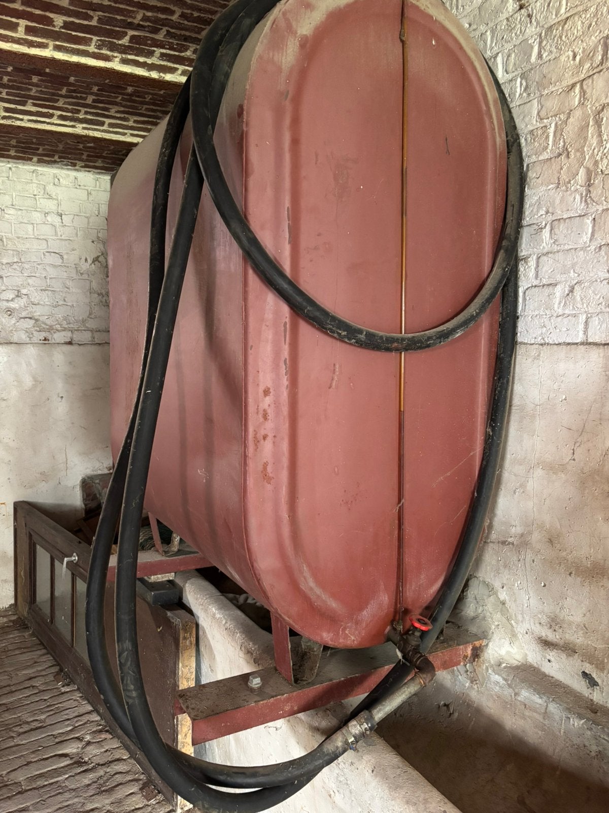 Diesel in landbouwtank, Ophalen