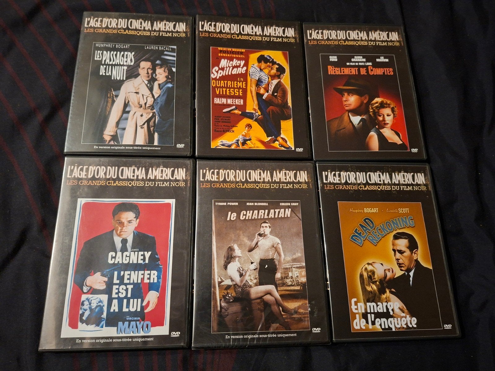 A vendre 6 dvd collection l'âge d'or du cinéma américain, CD & DVD, Français, Enlèvement ou Envoi, Comprend un boîtier, Romance