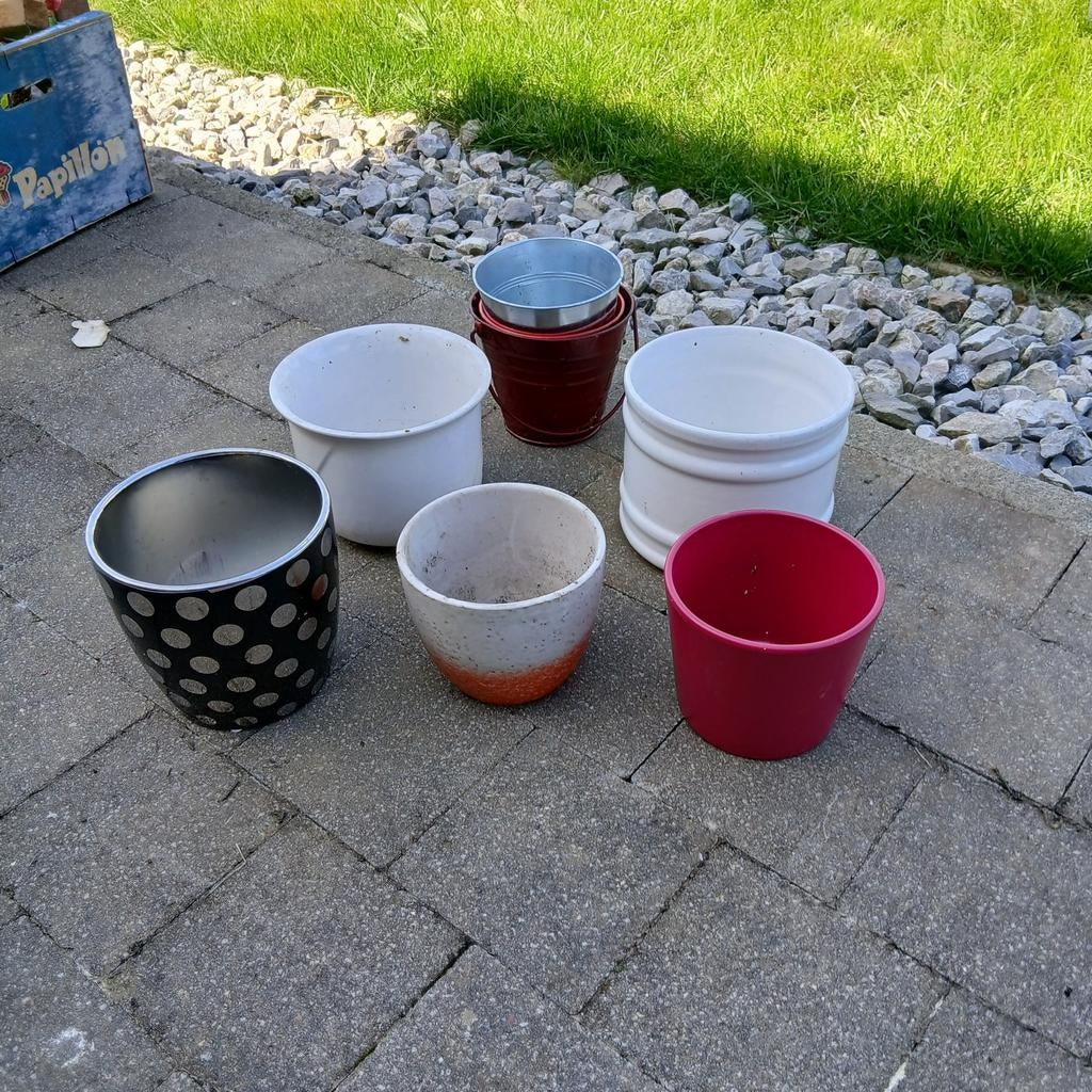 Lot de pots à fleurs, Enlèvement