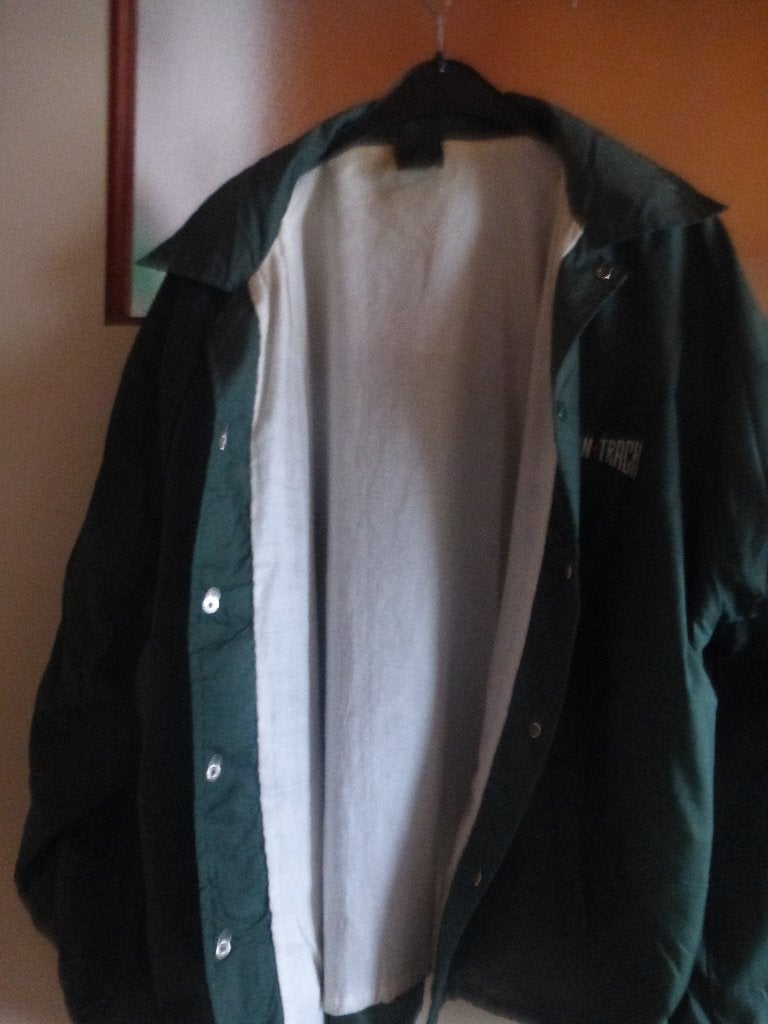 KW jack, winddicht, groen, gevoerd T:L/XL, Ophalen of Verzenden, Zo goed als nieuw, Groen