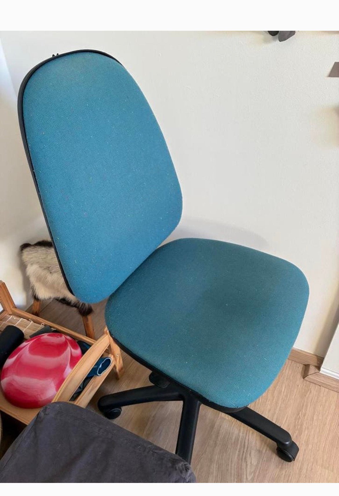 Blauwe bureaustoel, Huis en Inrichting, Ophalen, Gebruikt, Blauw, Bureaustoel